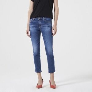 AG Adriano Goldschmied AG-ED The Prima Crop Women’s Size 27 R Mid Rise Denim
